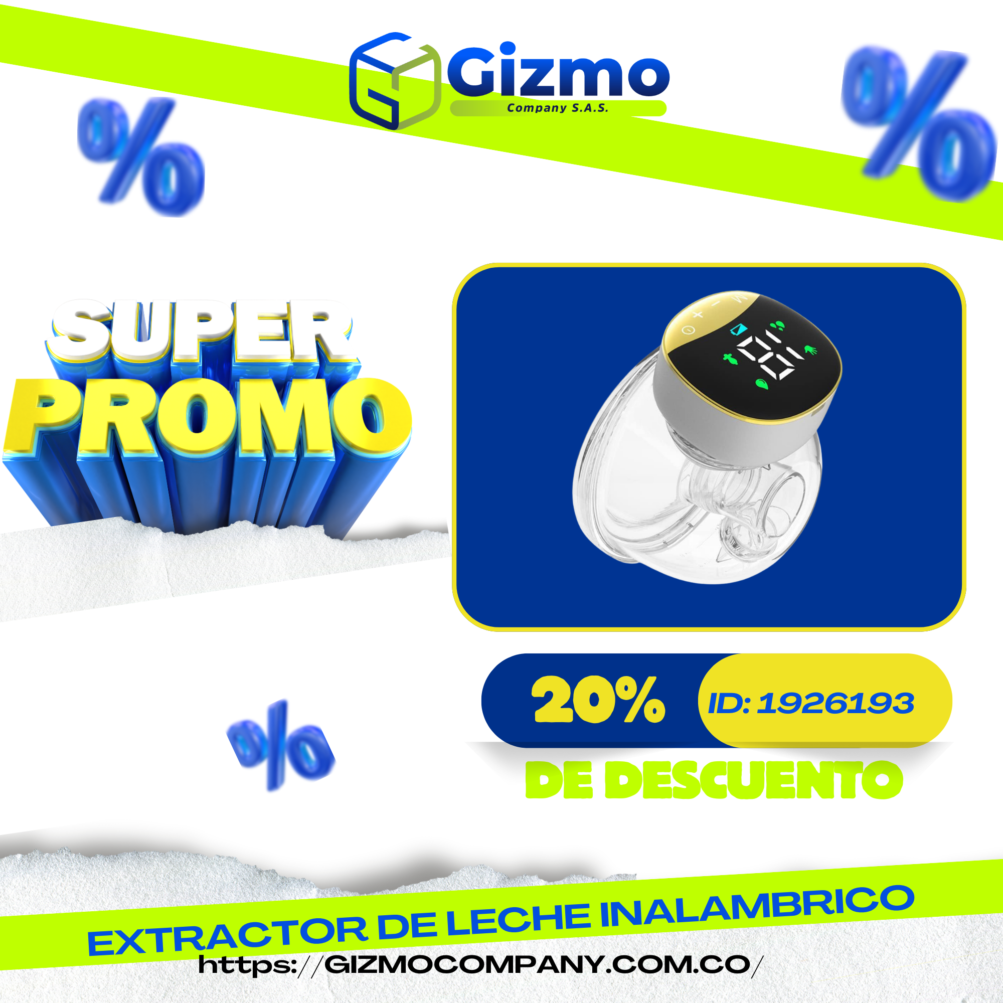 PROMO EXTRACTOR LECHE PORTÁTIL